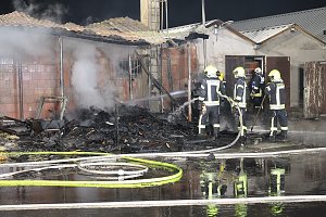Brand im Greu&szlig;ener Gartencenter