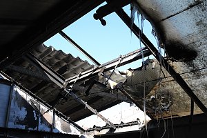 Brand im Greu&szlig;ener Gartencenter