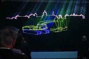 Lasershow beendete den offiziellen Teil