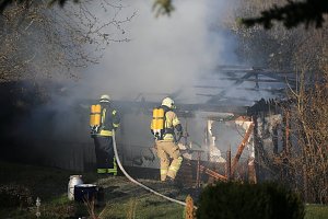 Laubenbrand in Sondershausen