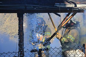 Laubenbrand in Sondershausen