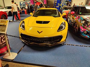 Peter Blei unterwegs auf der Erfurter Automobilmesse