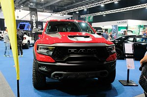 Peter Blei unterwegs auf der Erfurter Automobilmesse