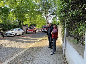 Sondersh&auml;user Feuerwehr &uuml;bt den Ernstfall