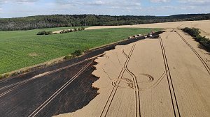 Feldbrand im Kyffh&auml;userkreis