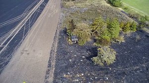 Brand eines Stoppelfeldes bei Bretleben