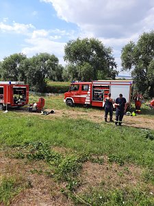Brand eines Stoppelfeldes bei Bretleben