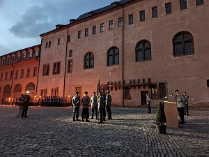 Letzte Vereidigung von Rekruten in Sondershausen
