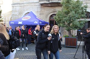 Vorstellung des neuen THC-Teams gestern auf dem Langensalzaer Neumarkt