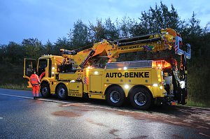 KKW kippt auf der A38 um
