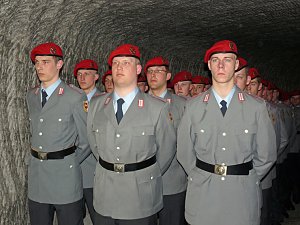 Gel&ouml;bnis unter Tage