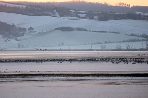 Peter Blei unterwegs im Schnee