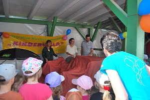 Kinder der Kindervilla Bad Frankenhausen am Kindertag