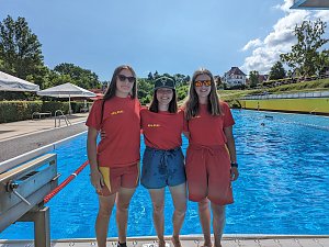 Projektwoche Lebensretter der Regelschule am Franzberg, im Bergbad Sonnenblick