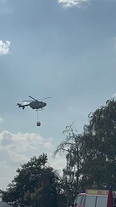 Brand eines Feldes bei Reinsdrof