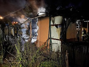 Gartenlabe in Sondershausen-Bebra ausgebrannt