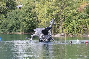 Drachen-Alarm am Sundh&auml;user Kiesteich