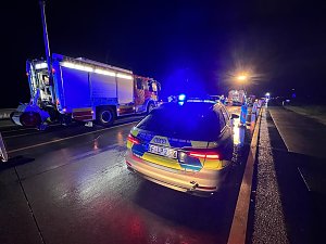 Unfall letzte Nacht auf der A 38