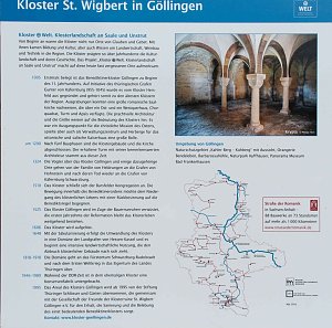 Peter Blei unterwegs im Kloster Göllingen