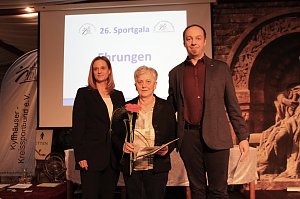 26. Kyffh&auml;user Sportgala im Burghof auf dem Kyffh&auml;user. Gewinner des Ehrenamtspreises