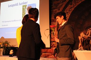 26. Kyffh&auml;user Sportgala auf dem Burghof am Kyffh&auml;user. Ehrung der Sportlerinnen und Sportler