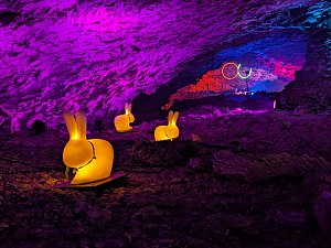 World of Lights in der Barbarossah&ouml;hle