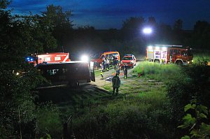 Suchaktion am Gro&szlig;enehricher Stau