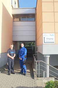 Das Team der Stadtwerke Sondershausen freut sich &uuml;ber den Neuzugang von zwei Auszubildenden