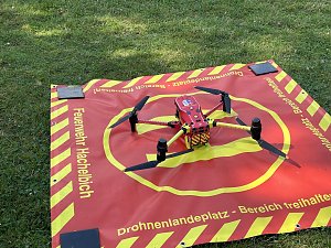 Feuerwehr-Drohnen-Einsatz im Kyffh&auml;userland bei einer &Uuml;bung