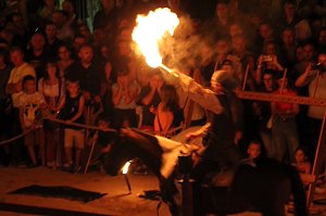 Hochprofessionelle Reitershow mit "Wenzel Ritterspiele"