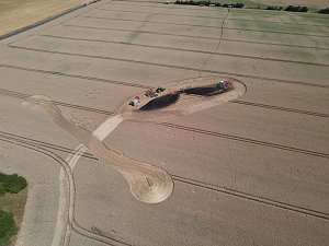 Feldbrand bei Gro&szlig;furra