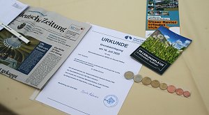 Grundsteinlegung für das "Nest" am Stausee Kelbra