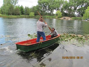 Arbeitseinsatz im Schwimmbad