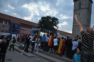 Public Viewing auf den Petersberg