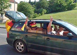 Wieder Autokorso