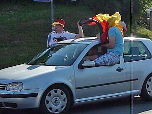 Wieder Autokorso