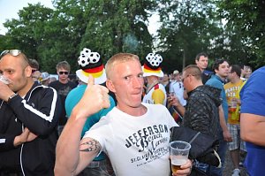 Public Viewing auf den Petersberg
