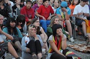 Public Viewing auf den Petersberg