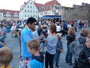 Athletenpr&auml;sentation des 15. Sparkassenmeetings 