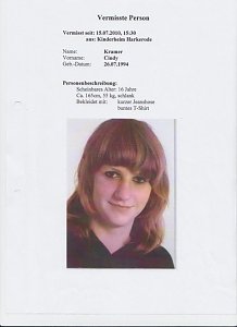 Gesuchte Person