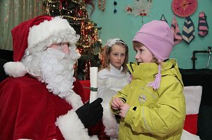 Weihnachtsmann hat Sprechstunde