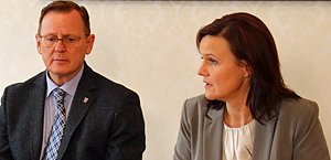 Bild: Ramelow im Kyffh&auml;userkreis