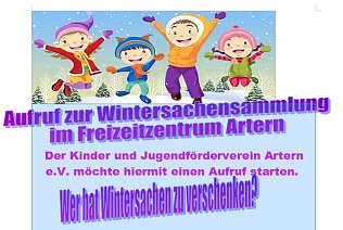 Bild: Wintersachensammlung in Artern