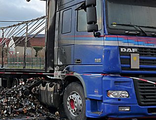 Bild: Lkw-Brand Jecha