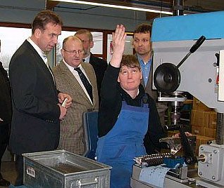 Zu besuch in den Behinderten Werkst&auml;tten 2007 (Foto: Karl-Heinz Herrmann)