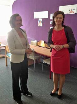 Gemeinschaftsunterkunft besucht (Foto: Landratsamt Kyffh&auml;userkreis)