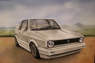 Malen mit Airbrush (Foto: Uwe Katzmann)