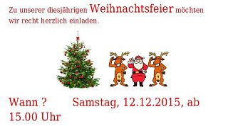 Weihnachtsfeier im Freizeitzentrum (Foto: Freizeizentrum Artern)
