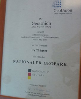 Zertifizierung Geopark Kyffh&auml;user (Foto: Karl-Heinz Herrmann)