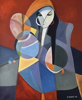 Ein syrischer Maler in Bad Frankenhausen (Foto: Bildrechte: Fakher Atassi; Fotorechte: Fred B&ouml;hme))